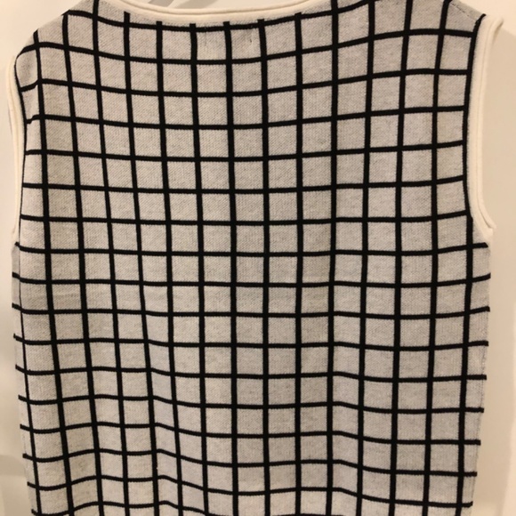 Adrienne Vittadini Checked Sweater vest - Picture 3 of 3